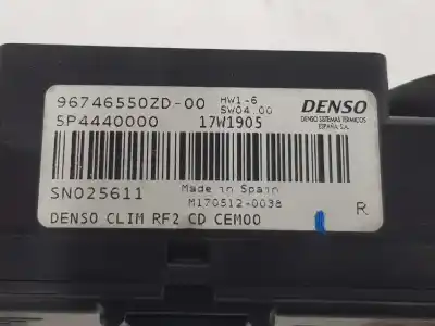 Pezzo di ricambio per auto di seconda mano controllo climatico per citroen celysée 1.2 12v vti riferimenti oem iam 96746550zd