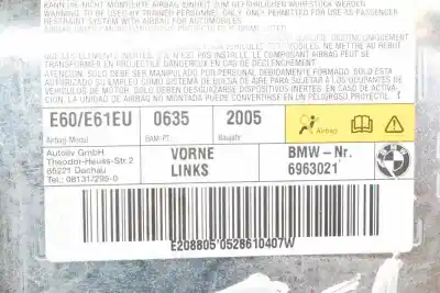 Second-hand car spare part front left side airbag for bmw 5 (e60) 520 d oem iam references 72126963021  72126963021