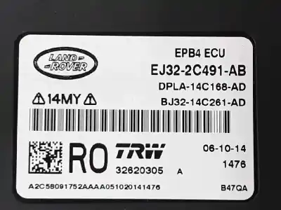 Second-hand car spare part electronic module for land rover range rover evoque (l538) 2.2 d 4x4 oem iam references ej322c491ab  ej322c491ab