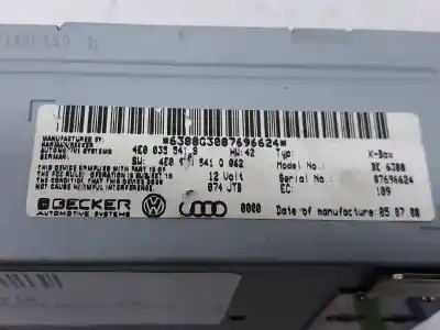 Автозапчасти б/у аудиосистема / радио cd за audi q7 (4l) v6 3.0 tdi (176kw) ambiente ссылки oem iam 4e00355418  4e00355418