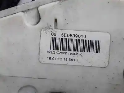 Автозапчастина б/у замок заднього правого дверя для seat toledo iv (kg3) 1.6 tdi посилання на oem iam 5e0839016  5ta839016d Автозапчастина б/у замок заднього правого дверя для seat toledo iv (kg3) 1.6 tdi посилання на oem iam 5e0839016  5ta839016d