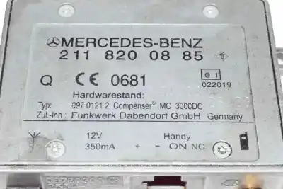 Peça sobressalente para automóvel em segunda mão módulo eletrónico antena por clase c clase r 3.0 cdi referências oem iam a2118200885  2118200885