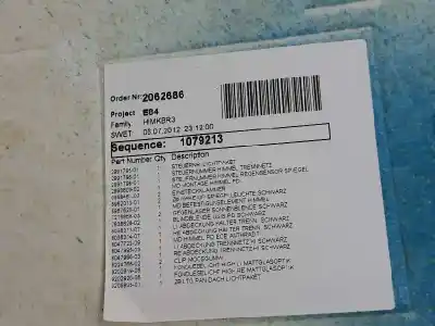 Peça sobressalente para automóvel em segunda mão tecto de abrir interior por bmw x1 (e84) xdrive 25 d referências oem iam 8047722  8047722