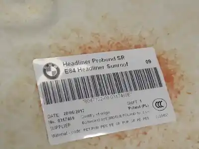 Peça sobressalente para automóvel em segunda mão tecto de abrir interior por bmw x1 (e84) xdrive 25 d referências oem iam 8047722  8047722