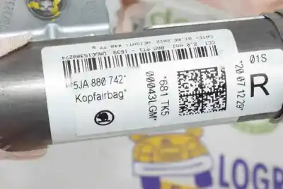 Автозапчастина б/у передня права подушка безпеки для seat toledo iv (kg3) 1.6 tdi посилання на oem iam 5ja880742  5ja880742 Автозапчастина б/у передня права подушка безпеки для seat toledo iv (kg3) 1.6 tdi посилання на oem iam 5ja880742  5ja880742