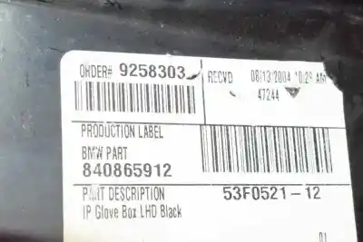 Peça sobressalente para automóvel em segunda mão porta luvas por bmw x5 (e53) 3.0 i referências oem iam 51168408845  51168245303