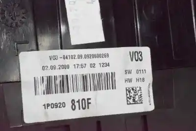 Peça sobressalente para automóvel em segunda mão quadrante por seat leon (1p1) 1.9 tdi referências oem iam 1p0920810f  1p0920810fx