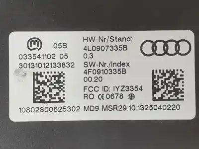 Second-hand car spare part electronic module for audi q7 3.0 v6 24v tdi oem iam references 4l0907335b  4l0907335b