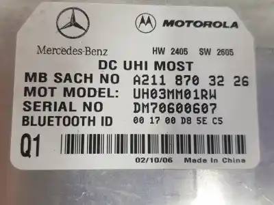 Автозапчасти б/у электронный модуль за mercedes-benz clase m (w164) ml 280 cdi 4-matic (164.120) ссылки oem iam a2118703226  a2118703226