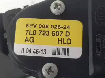 Second-hand car spare part accelerator pedal for audi q7 3.0 v6 24v tdi oem iam references 7l0723507d  7l0723507d