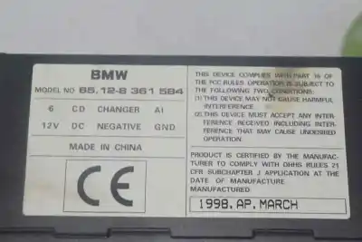 Peça sobressalente para automóvel em segunda mão sistema de áudio / rádio cd por bmw 5 (e39) 523 i referências oem iam 65128361584  65126908948