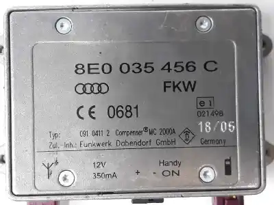 Peça sobressalente para automóvel em segunda mão módulo eletrónico antena por audi a3 (8p) 1.9 tdi ambiente referências oem iam 8e0035456c  8e0035456d Peça sobressalente para automóvel em segunda mão módulo eletrónico antena por audi a3 (8p) 1.9 tdi ambiente referências oem iam 8e0035456c  8e0035456d