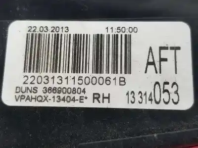 Автозапчасти б/у правый задний фонарь в двери за opel astra j sports tourer (p10) 2.0 cdti (35) ссылки oem iam 13314053  13314053