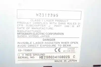 Автозапчасти б/у аудиосистема / радио cd за mitsubishi montero (v60/v70) 3.2 di-d avance ссылки oem iam mz312395  cd7030ce