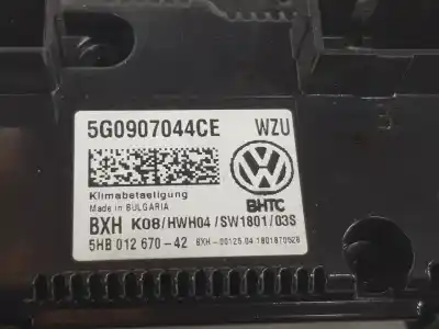 Peça sobressalente para automóvel em segunda mão comando de sofagem (chauffage / ar condicionado) por volkswagen golf vii lim. (bq1) 1.6 tdi referências oem iam 5g0907044ce 5g0907044ce 