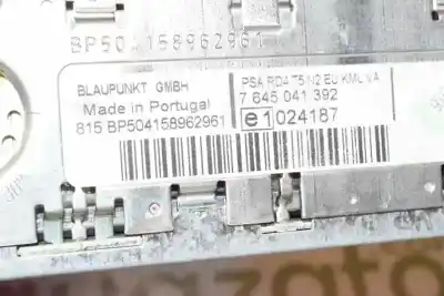 Second-hand car spare part audio system / radio cd for fiat ulysse (179_) 2.2 jtd oem iam references 7645041392  7645041392