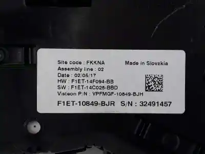 Peça sobressalente para automóvel em segunda mão quadrante por ford focus turn. 1.0 ecoboost referências oem iam f1et10849bjr  2051818