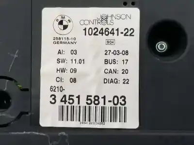 Peça sobressalente para automóvel em segunda mão quadrante por bmw x3 (e83) 2.0 turbodiesel cat referências oem iam 62103451581  62103451581