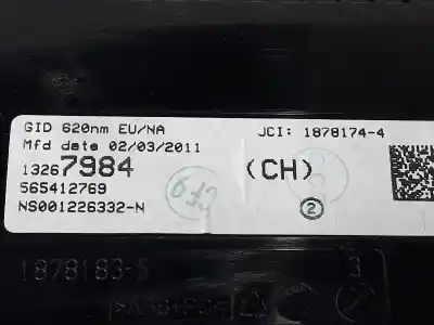 Автозапчасти б/у многофункциональный дисплей за opel astra j (p10) 1.7 cdti (68) ссылки oem iam 13267984  13267984