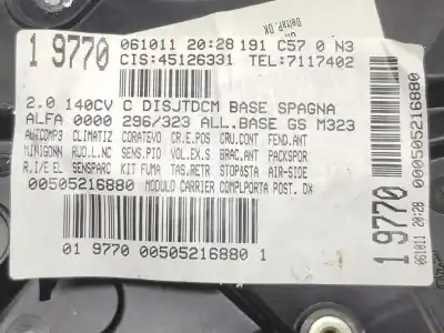 Автозапчасти б/у задний правый стеклорегулятор за alfa romeo giulietta (940_) 2.0 jtdm (940.fxl1a) ссылки oem iam 71754421  71754421