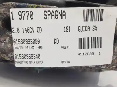 Автозапчастина б/у бардачок для alfa romeo giulietta (940_) 2.0 jtdm (940.fxl1a) посилання на oem iam 156092226  156092226