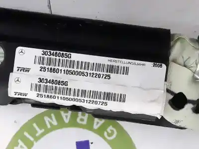 Second-hand car spare part front left curtain airbag for clase c clase r 3.0 cdi oem iam references a2518601105  2518601105