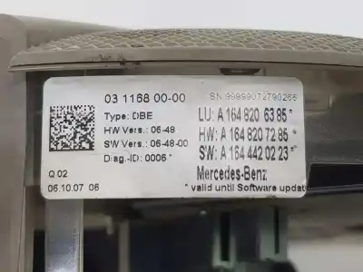 Автозапчасти б/у внутренний свет за clase c clase m 3.0 cdi ссылки oem iam a1648200123  a1648200123