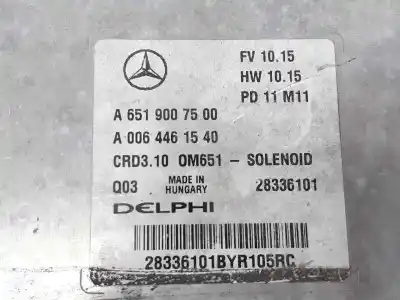 Second-hand car spare part ecu engine control for clase c clase c familiar 2.1 cdi oem iam references a6519007500  6519007500