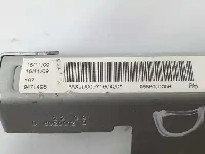 Pièce détachée automobile d'occasion airbag de toit avant droit pour nissan qashqai / qashqai +2 i (j10, nj10, jj10e) 1.5 dci références oem iam 73821jd00b  73821jd00b