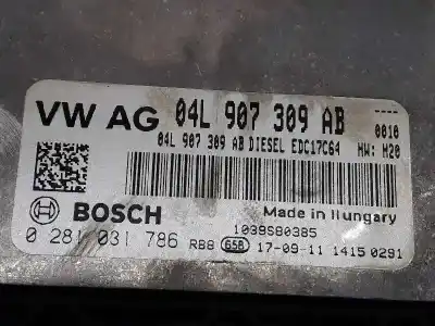 Автозапчастина б/у ебу контролер двигуна для audi q3 (8ub, 8ug) 2.0 tdi посилання на oem iam 04l907309ab  0281031786