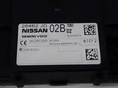 Автозапчастина б/у модуль комфорт для nissan qashqai / qashqai +2 i (j10, nj10, jj10e) 1.5 dci посилання на oem iam 284b2jd02b  5wk48883
