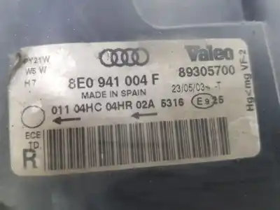 Автозапчасти б/у правая фара за audi a4 b6 avant (8e5) 1.9 tdi ссылки oem iam 8e0941004f  8e0941004f
