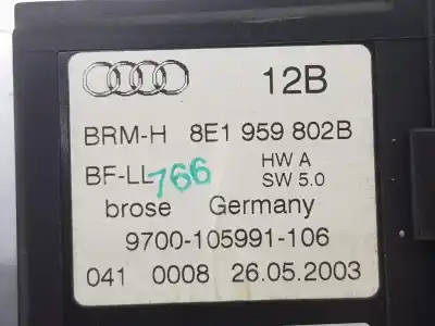 İkinci el araba yedek parçası sag ön cam motoru için audi a4 b6 avant (8e5) 1.9 tdi oem iam referansları 8e1959802g  8e1959802g