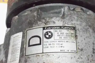 Peça sobressalente para automóvel em segunda mão compressor de ar condicionado a/a a/c por bmw x3 (e83) 2.0 16v diesel cat referências oem iam 64526905643  64529145353