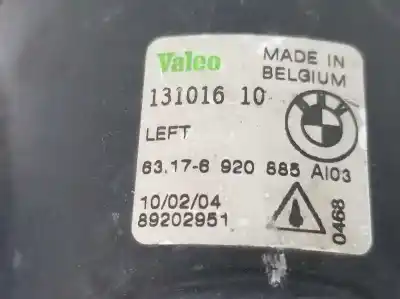 Second-hand car spare part left fog light for bmw x5 (e53) 3.0 d oem iam references 63176920885  63176920885