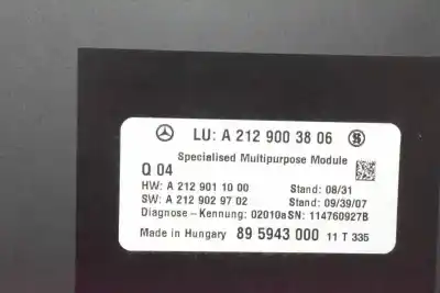 Second-hand car spare part electronic module for clase c clase e lim. 2.1 cdi oem iam references a2129003806  a2129011000