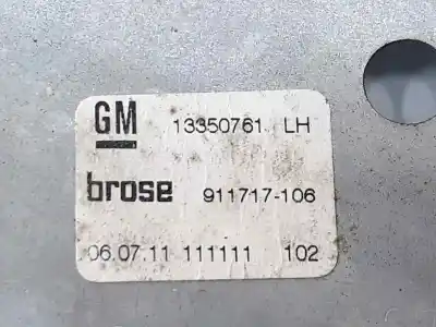 Second-hand car spare part rear left window regulator for opel astra j gtc 2.0 16v cdti oem iam references 13350761  13350761