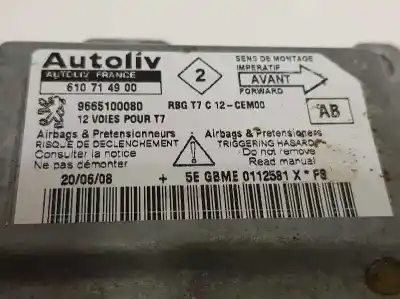 Автозапчасти б/у блок управления подушками безопасности за peugeot 308 sw i (4e_, 4h_) 1.6 hdi ссылки oem iam 9665100080  9665100080