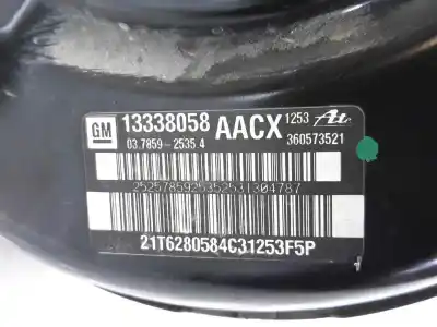 Second-hand car spare part brake servo for opel astra j gtc 2.0 16v cdti oem iam references 13338058  13338058