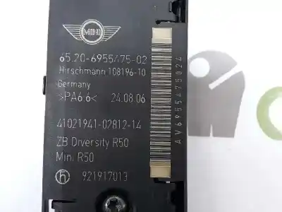 Second-hand car spare part antenna amplifier for mini mini (r50,r53) 1.6 16v 170 cv / 125 kw oem iam references 65206955475  921917013