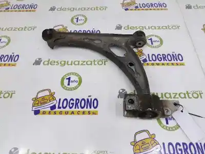 Peça sobressalente para automóvel em segunda mão braço de suspensão inferior esquerdo dianteiro por seat leon (1p1) 1.9 tdi referências oem iam 1k0407151ac
