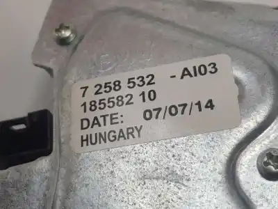 Pièce détachée automobile d'occasion moteur d'essuie-glace arriere pour bmw serie 1 berlina 5p (f20) 2.0 116d références oem iam 67637258532  7258532, 18558210