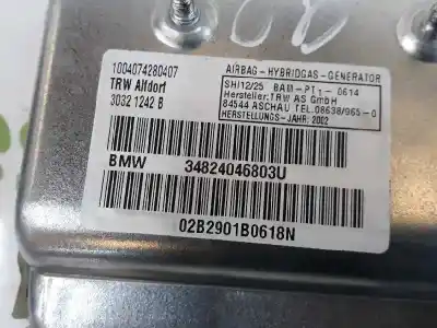Second-hand car spare part front right side airbag for bmw 7 (e65, e66, e67) 730 d oem iam references 72128240468  34824046803u