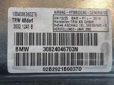 Second-hand car spare part front left side airbag for bmw 7 (e65, e66, e67) 730 d oem iam references 72128240467  30824046703n