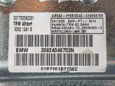 Автозапчасти б/у подушка безопасности задняя левая боковая за bmw 7 (e65, e66, e67) 745 i, li ссылки oem iam 72127226161  72127226161