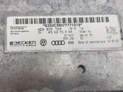 Автозапчастина б/у електронний модуль для audi a6 c6 (4f2) 2.0 tdi посилання на oem iam 4e0035729  4e0035729