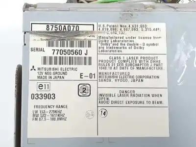 Автозапчастина б/у gps навігаційна система для mitsubishi montero (v60/v70) 3.2 di-d avance посилання на oem iam 8750a070  8750a070