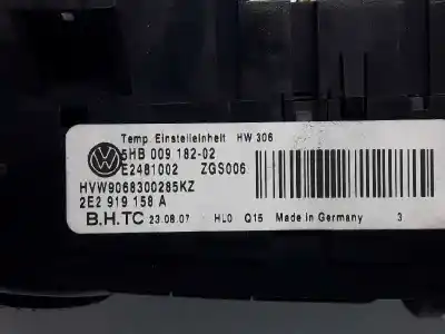 Автозапчасти б/у климат-контроль за volkswagen crafter combi (2e) 2.5 tdi dpf ссылки oem iam 2e2919158a  2e1927139e