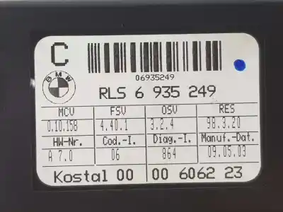 Peça sobressalente para automóvel em segunda mão sensor por bmw 5 (e60) 520 i referências oem iam 61356935249  6935249