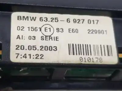 Second-hand car spare part center tailgate light for bmw 5 (e60) 520 i oem iam references 63256927017